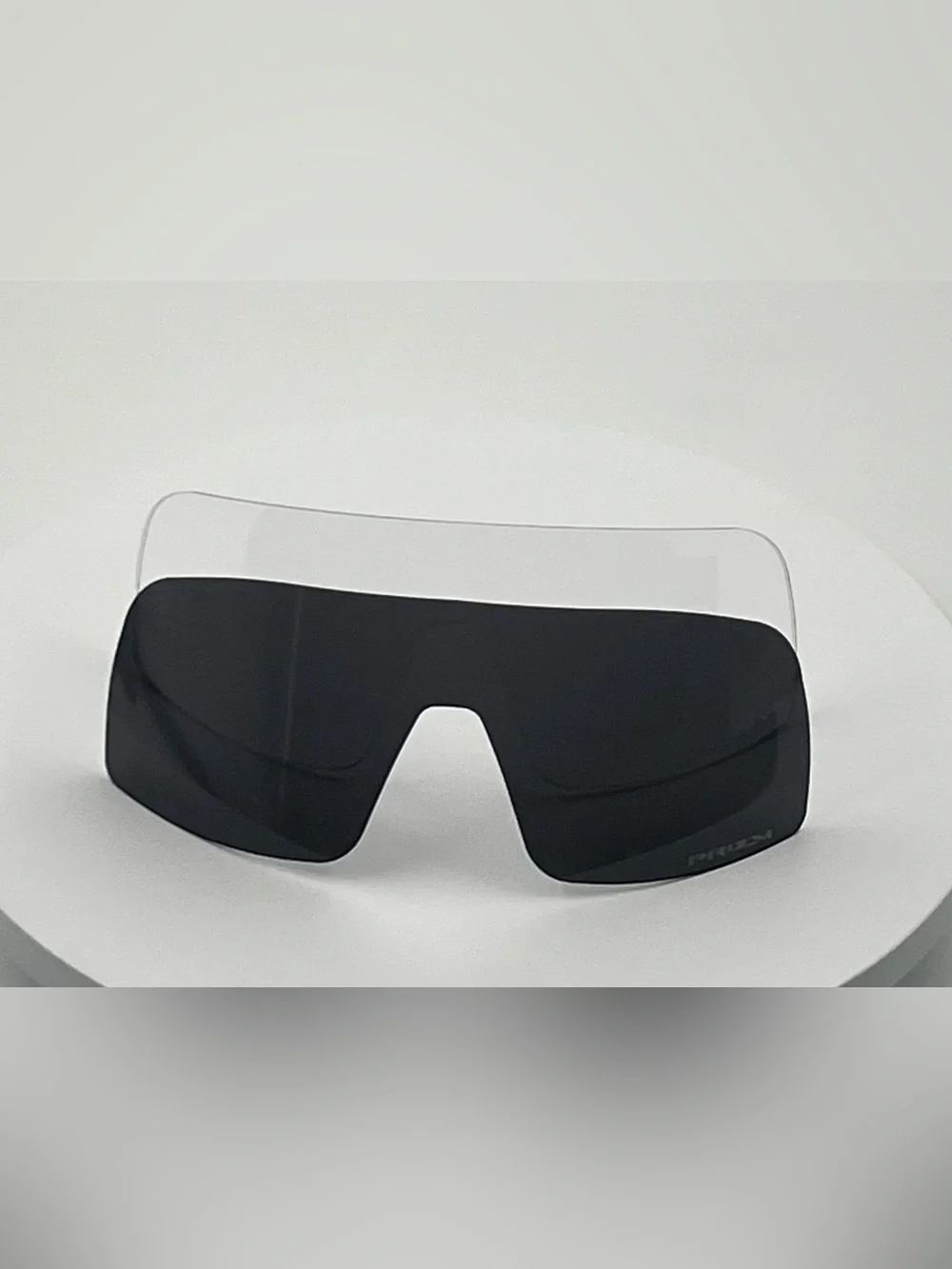 Oakley Smoke Translucent Frame Sunglasses with Black Temples